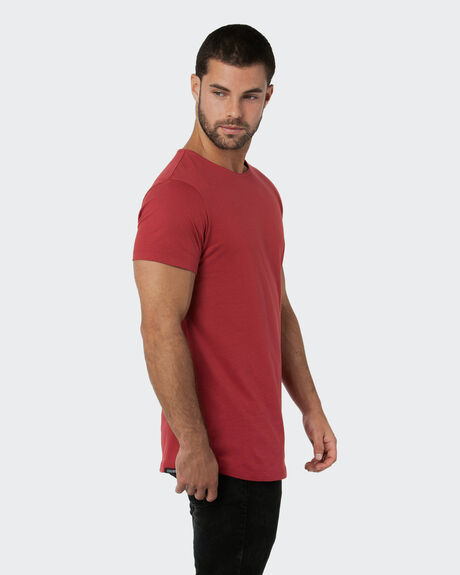 RED MENS CLOTHING ONEBYONE BASIC TEES - OBO-837-S