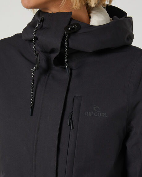 WASHED BLACK SNOW WOMENS RIP CURL SNOW JACKET - 003WOU8264
