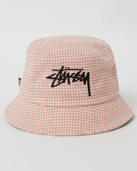 WASHED PINK MENS ACCESSORIES STUSSY HEADWEAR - ST7235006WPIN