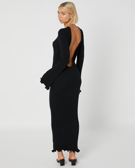 BLACK WOMENS CLOTHING SNDYS DRESSES - SFD736BLK