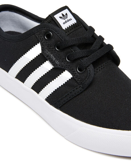 Adidas Seeley Shoe - Youth - Black White | SurfStitch