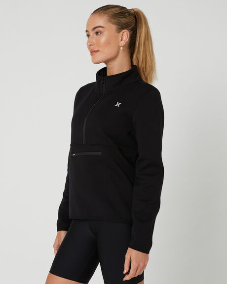 BLACK WOMENS CLOTHING HURLEY JUMPERS - AWFL23Q1HTBLK