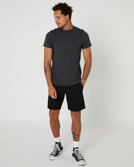 BLACK MENS CLOTHING VOLCOM BASIC TEES - A4332275BLK