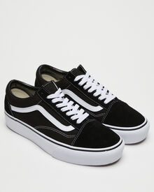 Vans Old Skool Platform Sneaker - Black White | SurfStitch