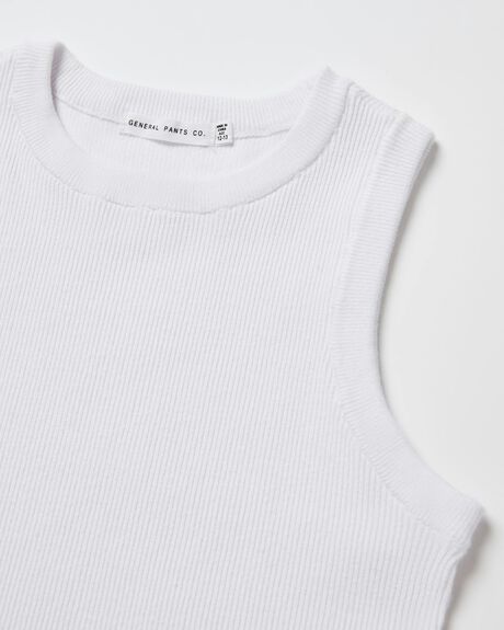 WHITE KIDS GIRLS GENERAL PANTS CO. BASICS TOPS - 1000104899-WHT-8-9