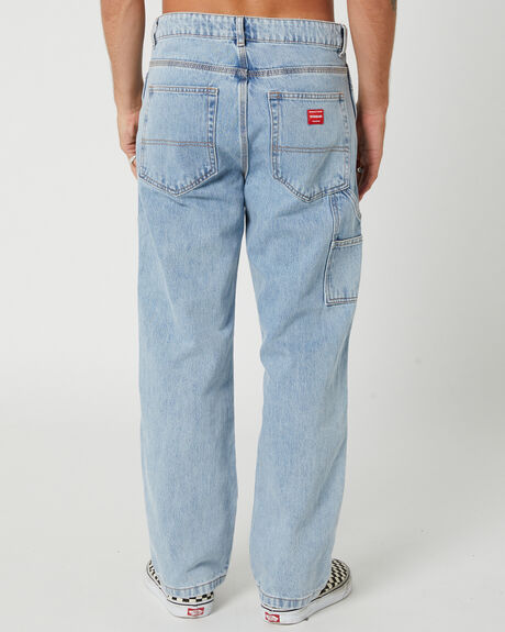 WORSHIP WORN BLUE MENS CLOTHING WORSHIP JEANS - WORH23-411EWWWBLU