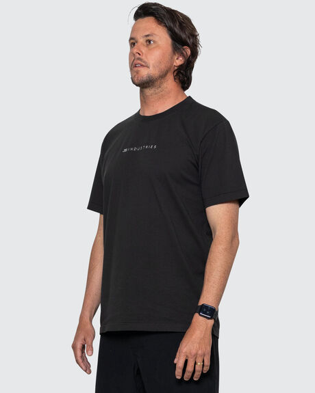 BLACK MENS CLOTHING JS INDUSTRIES GRAPHIC TEES - JSCTT1