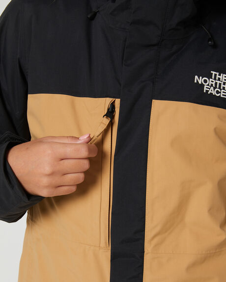 BLACK ALMOND BUTTER SNOW WOMENS THE NORTH FACE SNOW JACKET - NF0A7WYKKIG