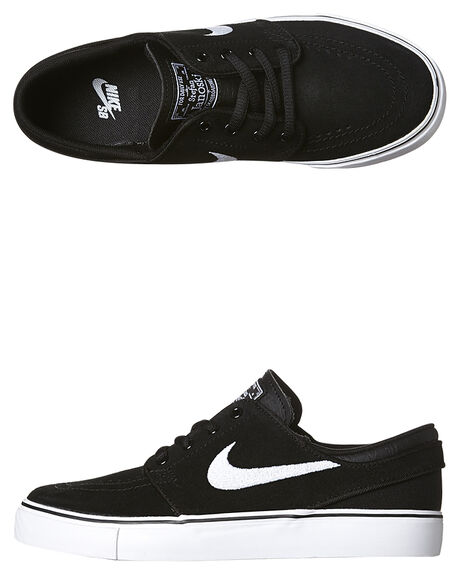 Nike Kids Teens Boys Stefan Janoski Shoe Black White SurfStitch