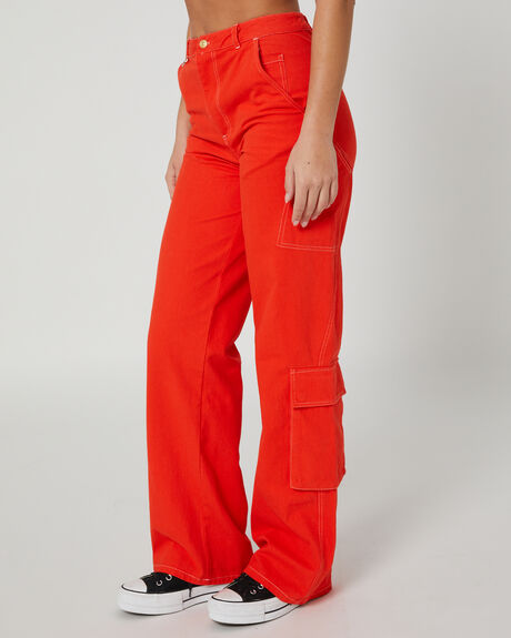 RED WOMENS CLOTHING JGR AND STN PANTS - JSG013-3RED