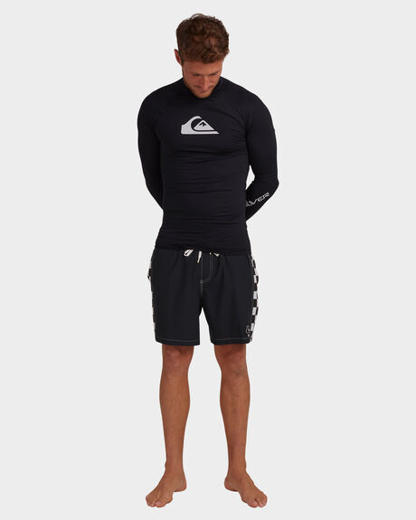 BLACK SURF MENS QUIKSILVER RASHVESTS - EQYWR03297-KVJ0