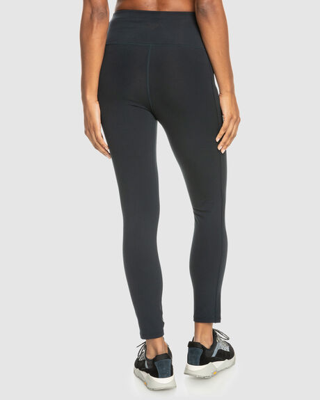 ANTHRACITE WOMENS ACTIVEWEAR ROXY LEGGINGS + PANTS - ERJNP03488-KVJ0