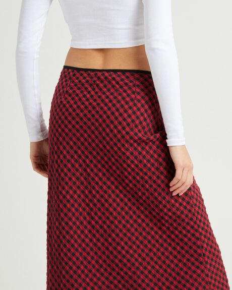 RED WOMENS CLOTHING INSIGHT SKIRTS - INWW24370-RED-XXS