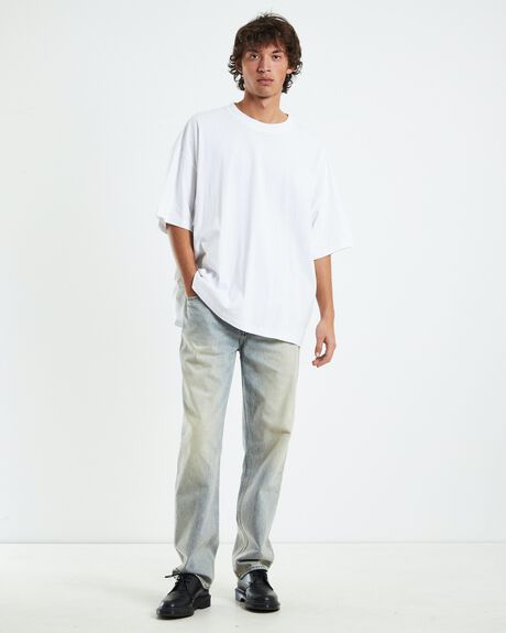 WHITE MENS CLOTHING GENERAL PANTS CO. BASICS T-SHIRTS + SINGLETS - 1000103799-WHT-S