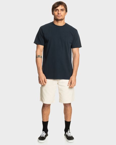 DARK NAVY MENS CLOTHING QUIKSILVER T-SHIRTS + SINGLETS - UQYZT05485-KTP0
