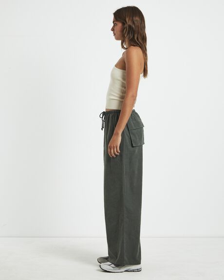 VINTAGE STONE WOMENS CLOTHING GENERAL PANTS CO. BASICS TOPS - 1000104166-GRY-XS