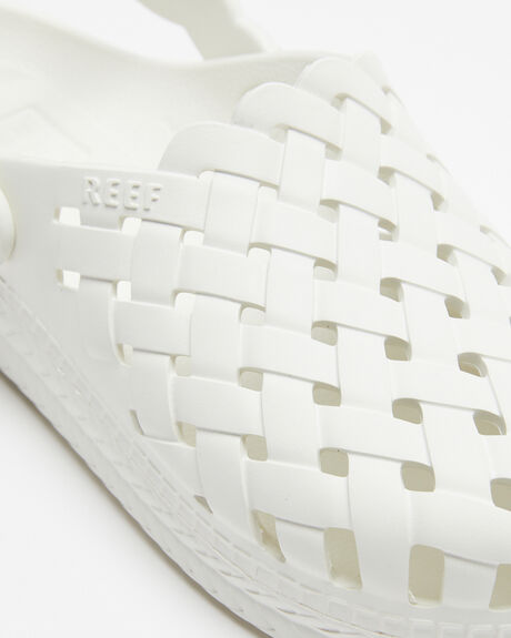 WHITE WOMENS FOOTWEAR REEF SLIDES - CJ0097WHI