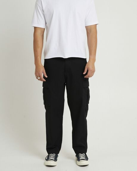 BLACK MENS CLOTHING SPENCER PROJECT PANTS - 1000103828-BLK-28