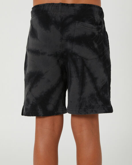 BLACK TIE DYE KIDS BOYS SANTA CRUZ SHORTS - SB3220802BLKTD