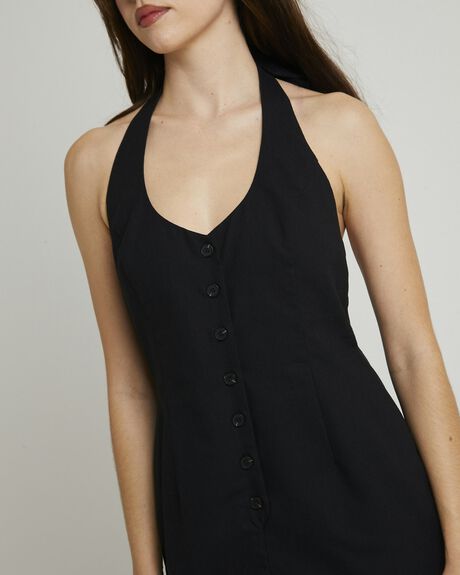BLACK WOMENS CLOTHING SUBTITLED PLAYSUITS + OVERALLS - SBWS25653-BLK-XXS