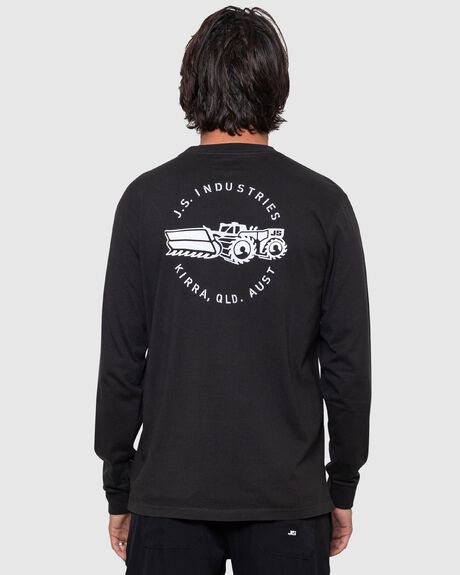 BLACK MENS CLOTHING JS INDUSTRIES GRAPHIC TEES - JSCLT1