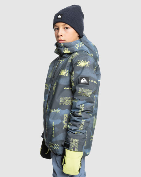 SHADOW CHECKS FLINT SNOW KIDS QUIKSILVER SNOW JACKET - EQBTJ03199-SNA5