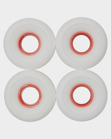 WHITE RED SKATE HARDWARE GLOBE WHEELS - 10125016WH58