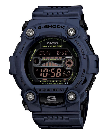 g shock watches navy blue