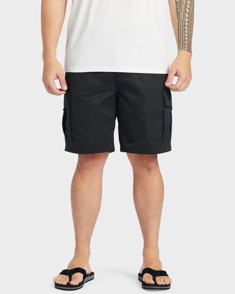 BLACK MENS CLOTHING QUIKSILVER SHORTS - AQMWS03115-KVJ0