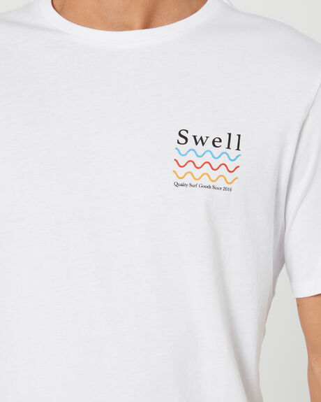 WHITE MENS CLOTHING SWELL GRAPHIC TEES - S5203000WHITE