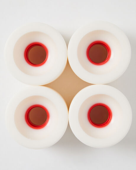WHITE RED SKATE HARDWARE GLOBE WHEELS - 10125042WRE65