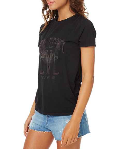 BLACK WOMENS CLOTHING ALL ABOUT EVE TEES - 6481567BLK