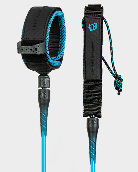 BLACK CYAN SURF ACCESSORIES CREATURES OF LEISURE LEASHES - LCO21006BKCY