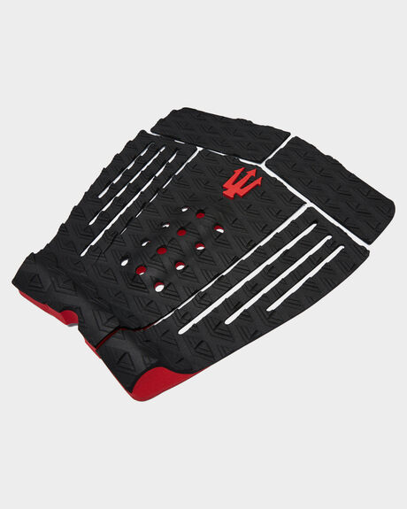 BLACK RED SURF ACCESSORIES FK SURF TAILPADS - 1201BBLKRD