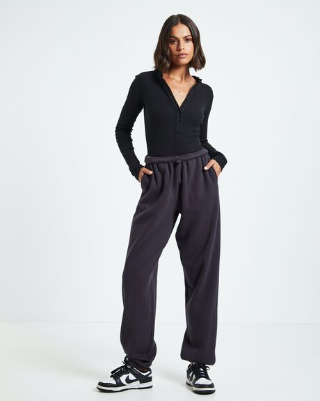 BLACK WOMENS CLOTHING GENERAL PANTS CO. BASICS TOPS - 47116700026