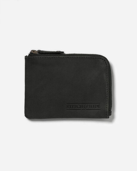 BLACK WOMENS ACCESSORIES STITCH AND HIDE PURSES + WALLETS - SHH_HENDRX_BLK