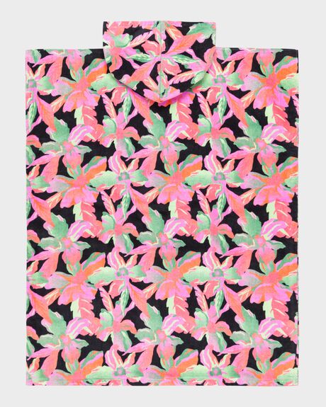 ANTHRACITE THE MOVES FLORAL OUTDOOR BEACH ROXY TOWELS - ERGAA03208-KVJ6