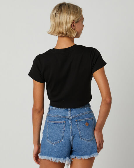 BLACK WOMENS CLOTHING RIP CURL T-SHIRTS + SINGLETS - 08AWTE0090