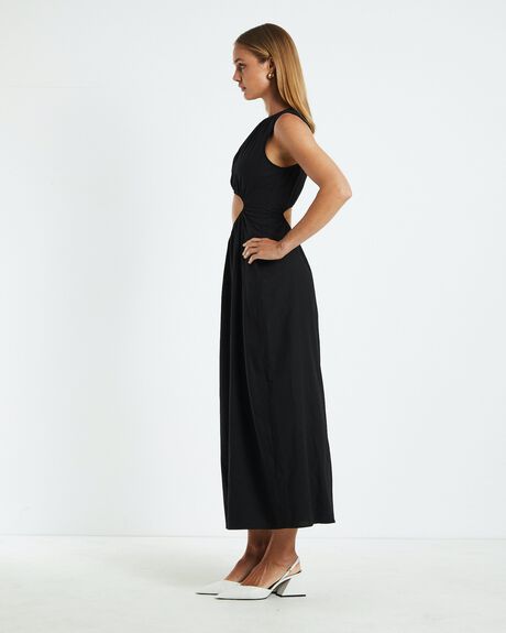 BLACK WOMENS CLOTHING SUBTITLED DRESSES - 52487800026