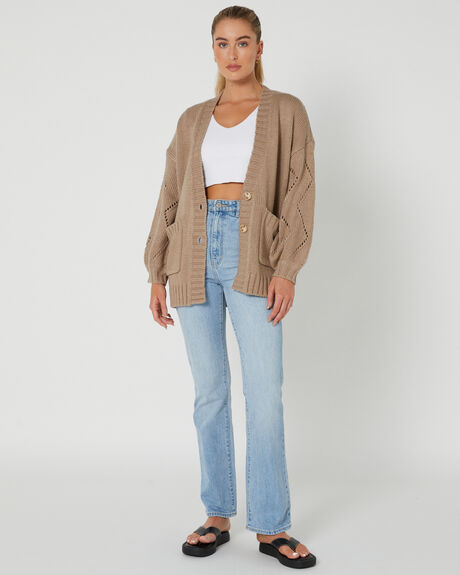 LATTE WOMENS CLOTHING RUSTY KNITS + CARDIGANS - CKL0433-LAT