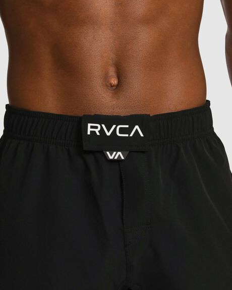 BLACK MENS CLOTHING RVCA SPORTSWEAR - AVYWS00213-BLK