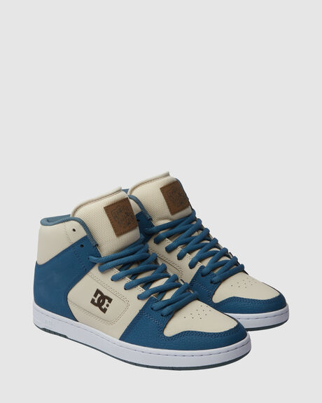 GREY BLUE WHITE MENS FOOTWEAR DC SHOES SNEAKERS - ADYS100743-XSBW