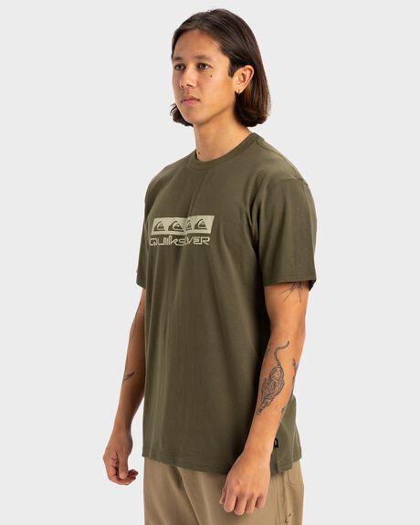 GRAPE LEAF MENS CLOTHING QUIKSILVER T-SHIRTS + SINGLETS - UQYZT05512-CRE0