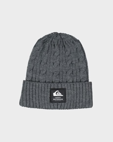 CHARCOAL HEATHER MENS ACCESSORIES QUIKSILVER HEADWEAR - UQMHA03045-KTAH