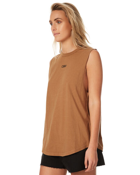 CAMEL WOMENS CLOTHING CAMILLA AND MARC SINGLETS - PCMT6607CAM