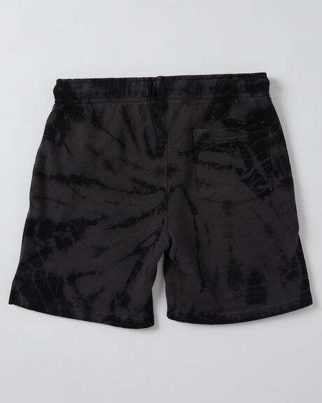 BLACK TIE DYE KIDS BOYS SANTA CRUZ SHORTS - SB3220802BLKTD