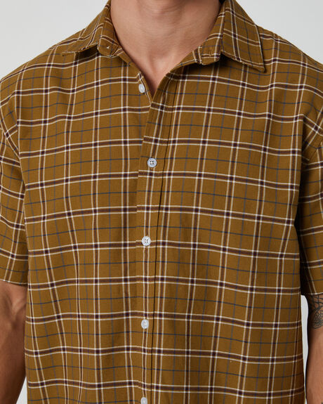 MUSTARD GOLD MENS CLOTHING THRILLS SHIRTS - TA24-209K