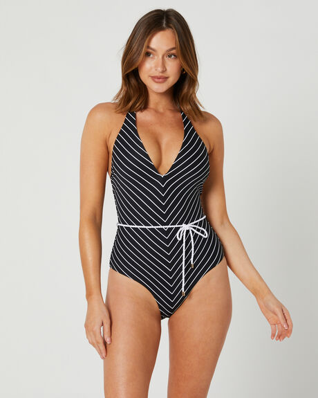 BLACK WOMENS SWIMWEAR SEA LEVEL AUSTRALIA ONE PIECES - SL1530SLBLK