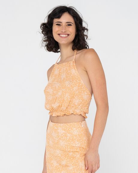 SUNSET PEACH WOMENS CLOTHING RUSTY FASHION TOPS - S22-WSL0767-STP-06