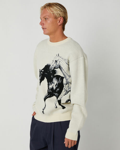 NATURAL MENS CLOTHING PASS PORT KNITS + CARDIGANS - PPR3851NATURA
